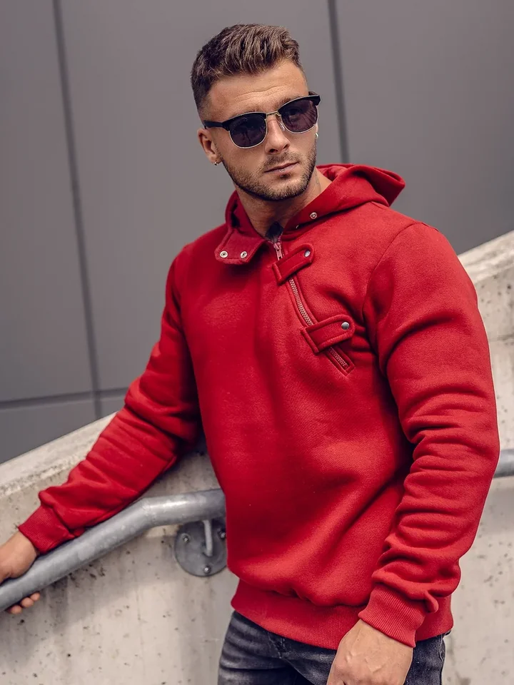 Kolorowa męska bluza z kapturem urozmaici każdy outfit