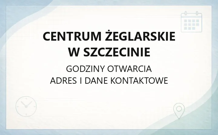 Centrum Żeglarskie w Szczecinie - kontakt, usługi, dojazd