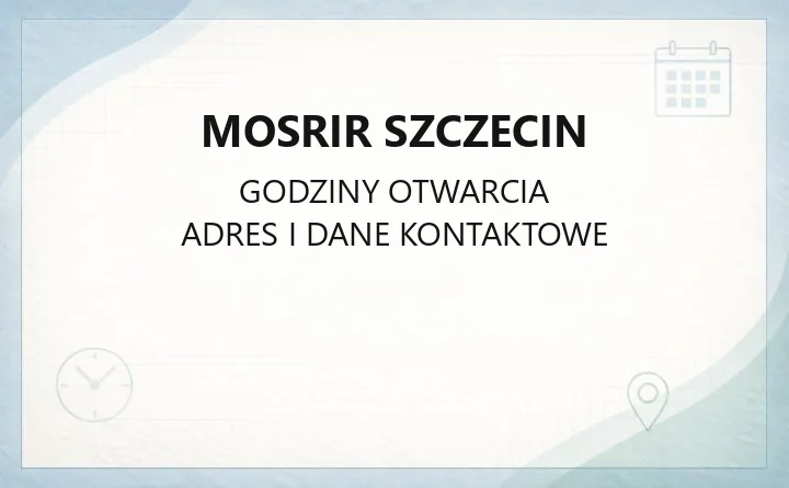 MOSRiR Szczecin - kontakt, godziny, obiekty sportowe i cennik