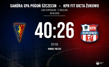 [PIŁKA RĘCZNA] Liga Centralna: Sandra Spa Pogoń Szczecin – KPR Fit Dieta Żukowo 40:26. Lider nie zwalnia