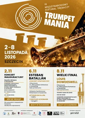 Trumpet Mania 2026 w Szczecinie. Bezpłatny koncert inauguracyjny z trąbką i organami
