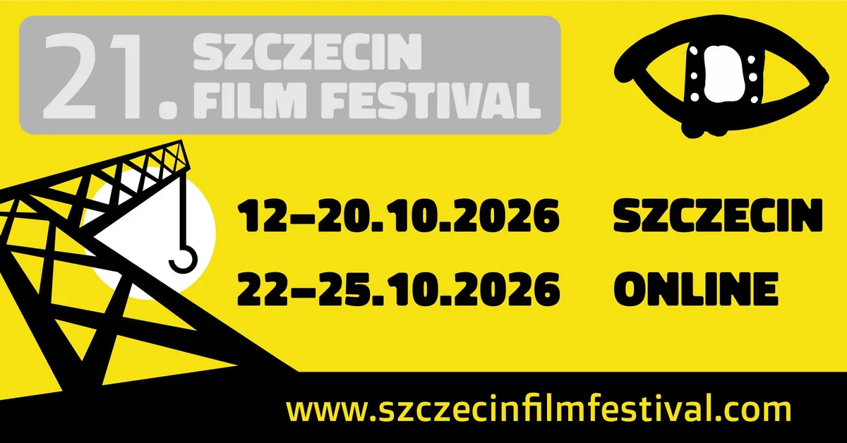 Grafika promocyjna wydarzenia Szczecin Film Festival: filmy i spotkania