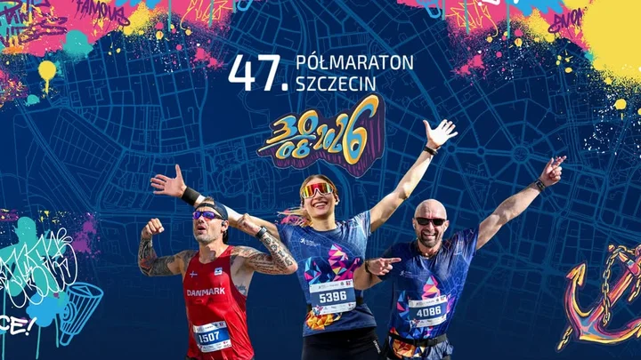 Grafika promocyjna wydarzenia 47. Półmaraton Szczecin i Bieg na 10 km — 30 sierpnia 2026