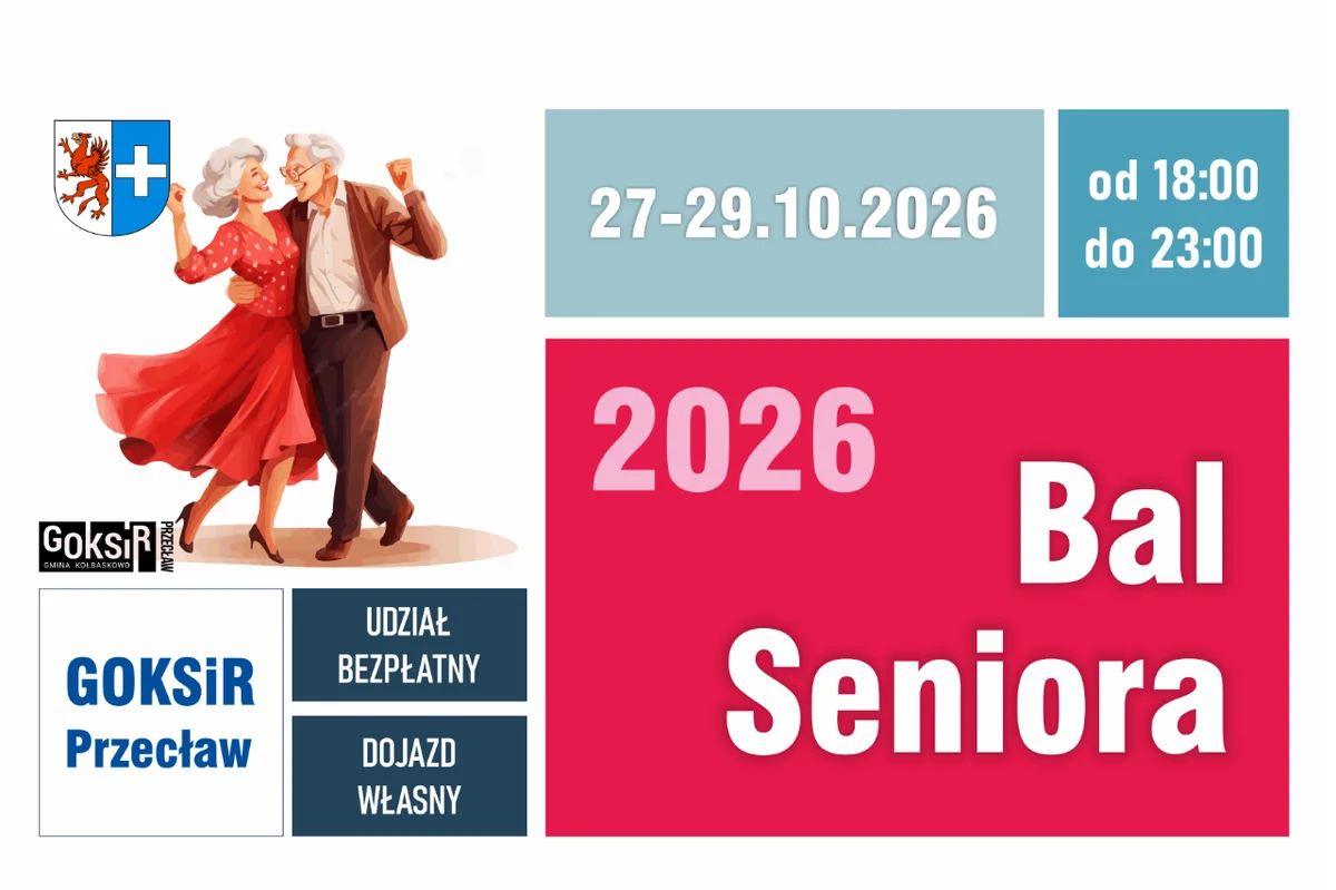 Grafika promocyjna wydarzenia Bal Seniora