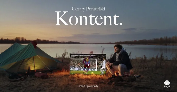 Grafika promocyjna wydarzenia Cezary Ponttefski — „Kontent” w Szczecinie