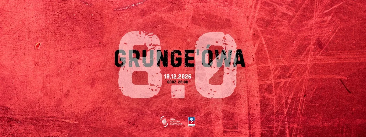 Grafika promocyjna wydarzenia Grungeówa 8.0 w Szczecinie