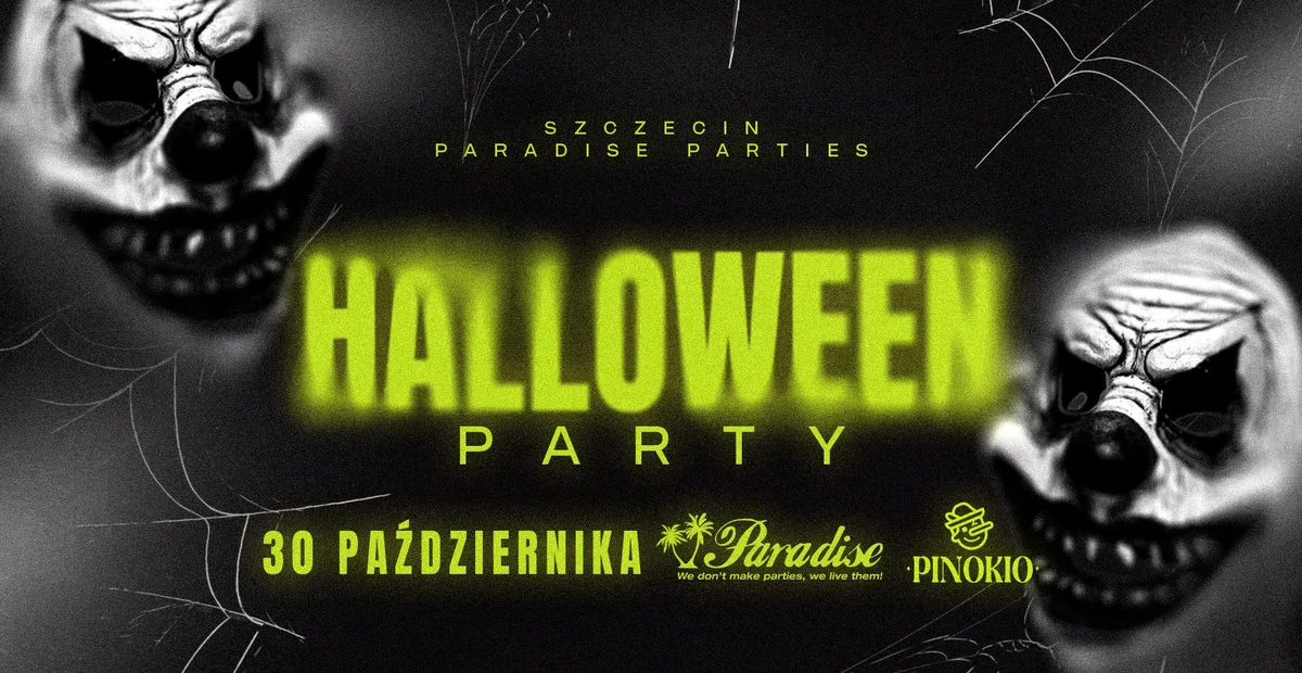 Grafika promocyjna wydarzenia Halloween x Paradise 2026 w Szczecinie