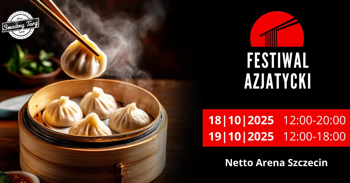 Grafika promocyjna wydarzenia Kulinarny Festiwal Kuchni Azjatyckiej w Szczecinie