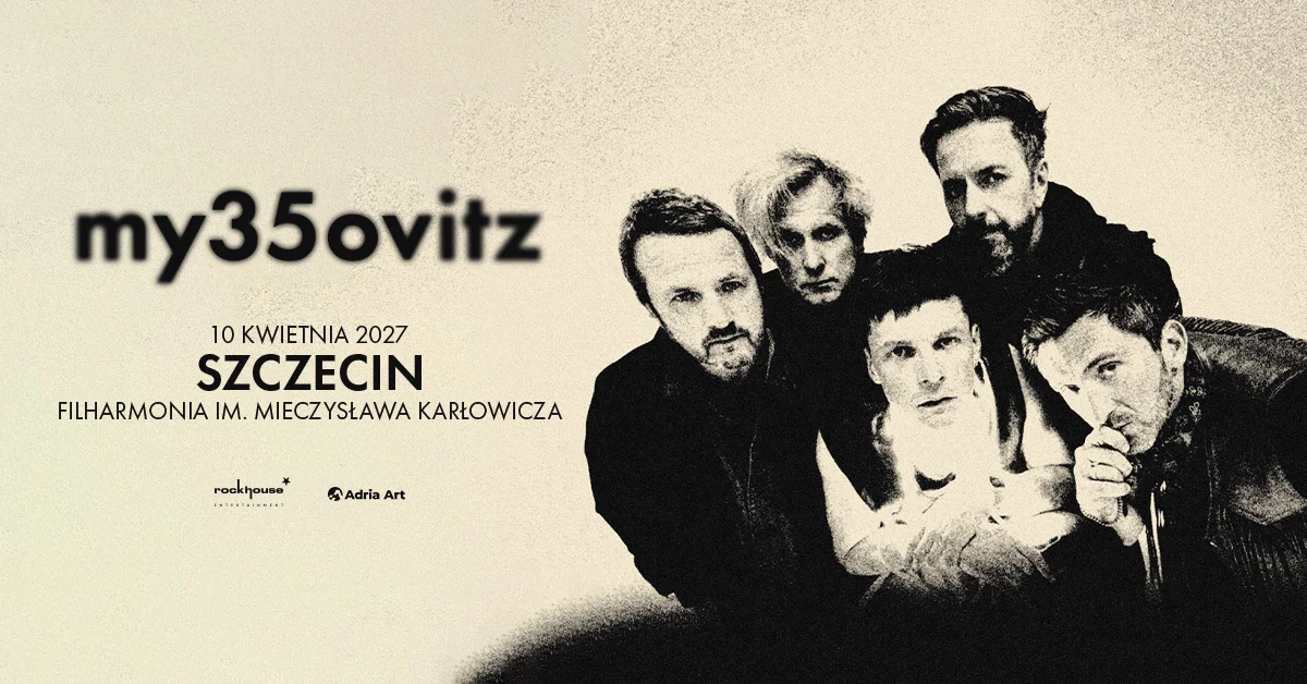 Grafika promocyjna wydarzenia Myslovitz – my35ovitz w Szczecinie