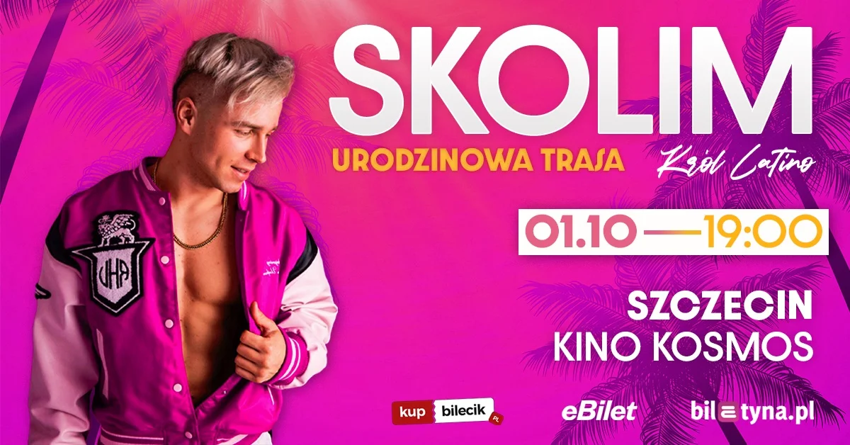 Grafika promocyjna wydarzenia SKOLIM Szczecin – koncert