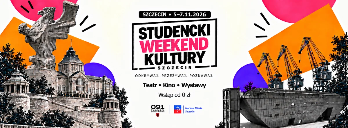 Grafika promocyjna wydarzenia Studencki Weekend Kultury 2026 w Szczecinie