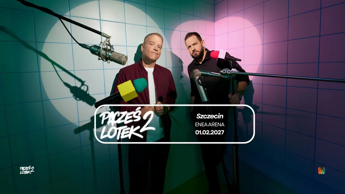 Grafika promocyjna wydarzenia Szczecin // Pacześ x Lotek Tour 2! – premierowy stand-up