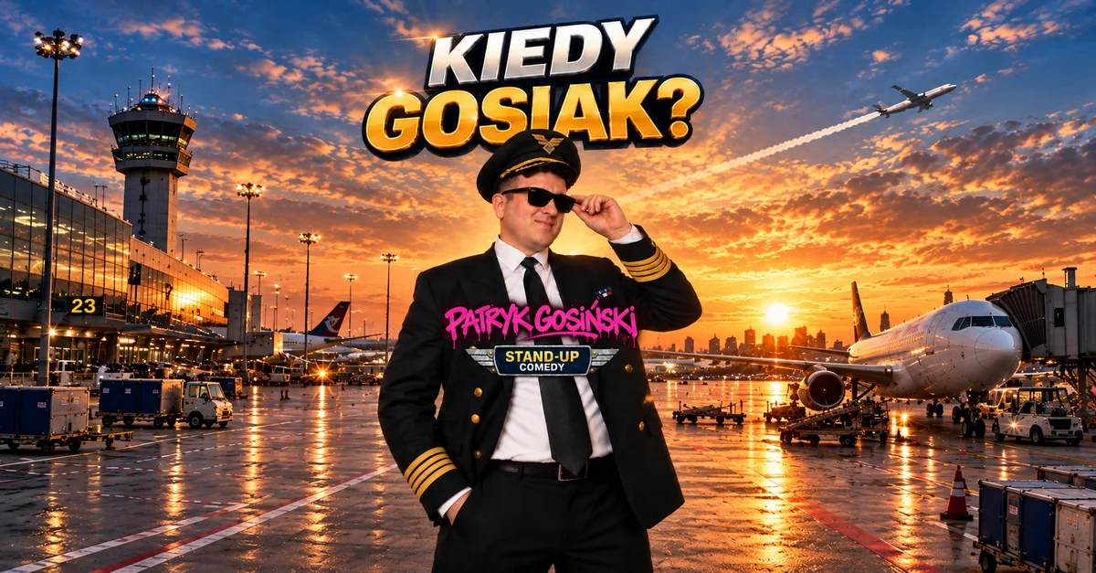 Grafika promocyjna wydarzenia Kiedy Gosiak? Stand-up w Szczecinie