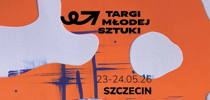 Grafika promocyjna wydarzenia Targi Młodej Sztuki — TRAFO Szczecin, 23–24 maja
