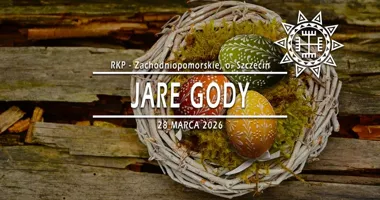 Grafika promocyjna wydarzenia Jare Gody — obchody w Szczecinie, 28 marca 2026