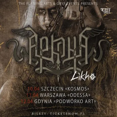 Grafika promocyjna wydarzenia Koncert Arkona i Likho — Kosmos (Szczecin), 10 kwietnia 2026