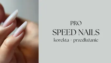 Grafika promocyjna wydarzenia SPEED NAILS PRO – szybkie przedłużanie i korekta paznokci na formach dualnych