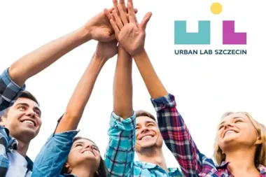 Grafika promocyjna wydarzenia Spotkanie młodych przedsiębiorców w Szczecinie. Networking w Urban Lab
