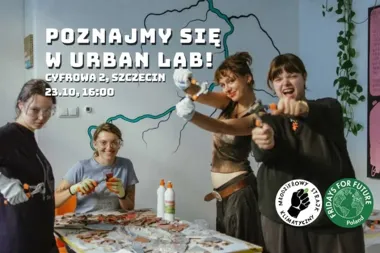 Grafika promocyjna wydarzenia Spotkanie z Młodzieżowym Strajkiem Klimatycznym w Szczecinie