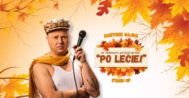 Grafika promocyjna wydarzenia Bartosz Gajda – PO LECIE! Stand-up w Szczecinie