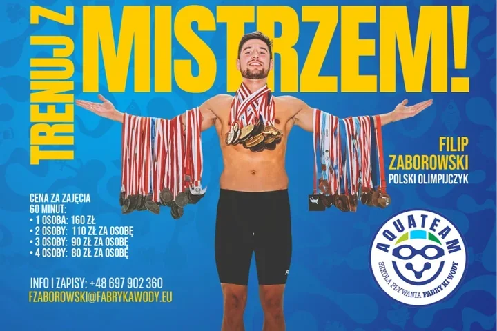 Olimpijczyk poprowadzi lekcje pływania w Fabryce Wody. Są ceny