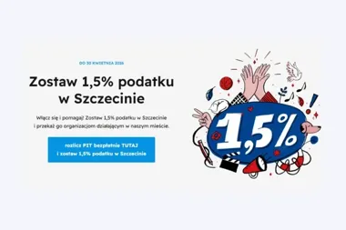 Zostaw **1,5%** podatku w Szczecinie – prosty gest, który realnie pomaga lokalnym organizacjom
