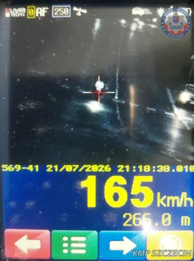 165 km/h w Szczecinie przy limicie 50. Policjanci zatrzymali prawo jazdy