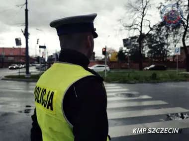 Kontrola w Szczecinie zaczęła się od tablicy. Kierowca zatrzymany po teście