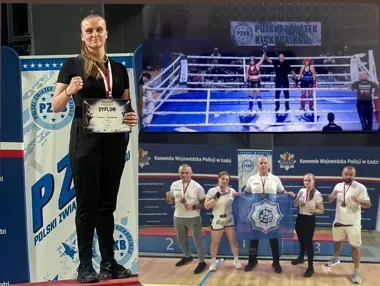 Szczecińska policjantka zdobyła srebro w formule K-1 podczas mistrzostw