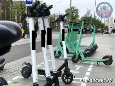 Pijani na hulajnogach i rowerach w Szczecinie. 22 mandaty w weekend