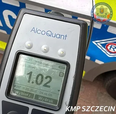 W Szczecinie wpadł z ponad dwoma promilami - miał już zatrzymane prawo jazdy